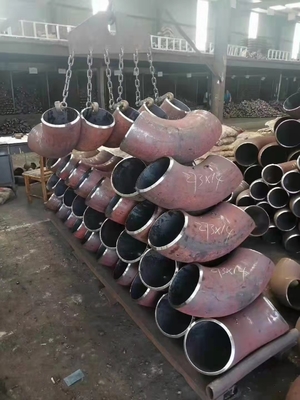 Q345 탄소 사람을 밀치고 나가는 힘 ASTM B16.9 긴 반경 버트 접합 팔꿈치
