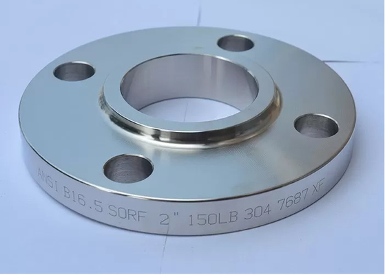 ASME Pn100 Dn100은 부낸표면 웰드 목에 탄소 강철 플랜지 평평한 하락을 만들었습니다