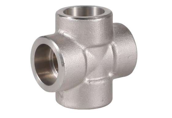 ASME B16.9 SS304 SS316 크로스 파이프 피팅 맞대기 용접 크로스 위조