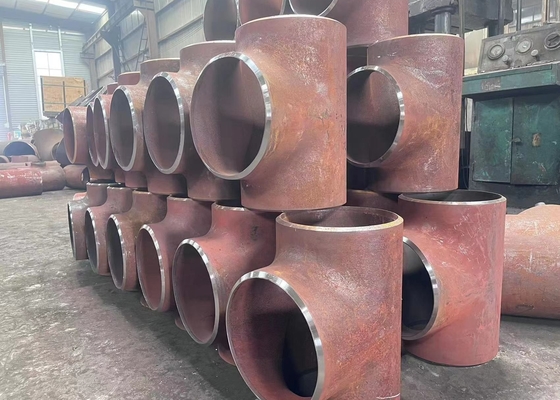 ASME B16.9 탄소강 감소 티 Sch40 ASTM A234 Wpb 맞대기 용접 티