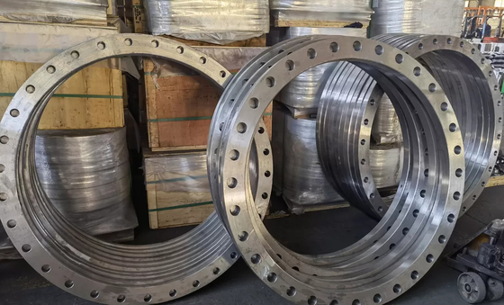 OEM ASTM A105carbon 강철 단조 플랜지  SCH80 녹 방지 오일 유면