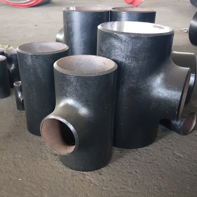 DIN2615 탄소강 Tee Sch20 Sch10 Dn15-Dn1200 STD 흑색 도장