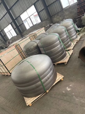 ASTM A234 SCH10 고압 탄소 강관 캡 플랫 헤드 12 인치