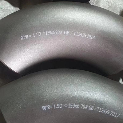 LR 90° 45° 180° 파이프라인 시스템용 탄소강 팔꿈치 ASTM A234 WPB