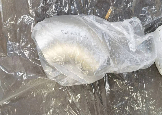 닦인 48 &quot; 녹슬지 않는 사람을 밀치고 나가는 힘 90D LR GOST SS321 맞대기 용접 반사경