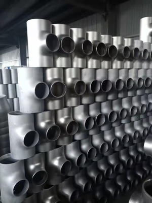 ASTM A234 스테인레스 강 Tee Sch40 Sch80 50 밀리미터 100 밀리미터 1000 밀리미터 샌드 블라스팅