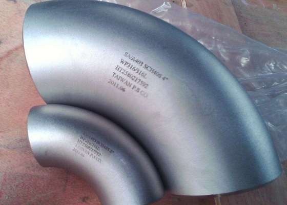 ASTM A403 WP304 6 인치 스테인레스 강 90 각도 엘보 SCH20